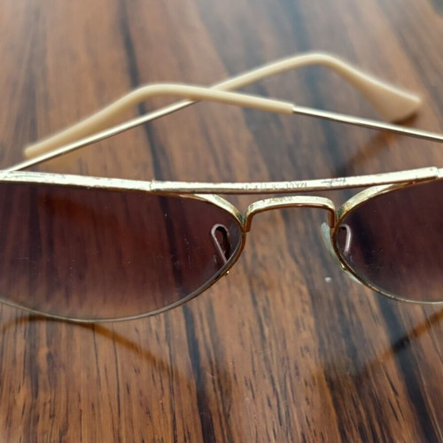 Vintage sunglasses set Guess and Rayban used, red multicolor