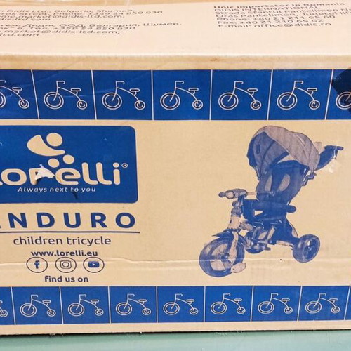 Lorelli Enduro Children’s Tricycle New with Parent Handle and Sunshade