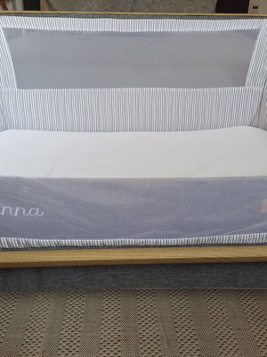 Λίκνο Kikka boo Nanna Wood Dark Grey Melange