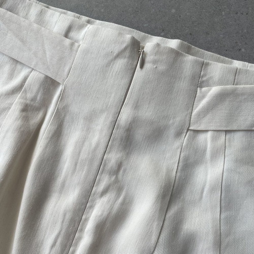 Women's skirt high-waisted with belt, 100% cotton, new, size 36 M&S