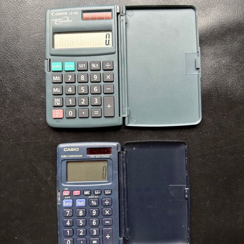 Calculators used, pack