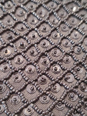 Wallet like new, small beaded black