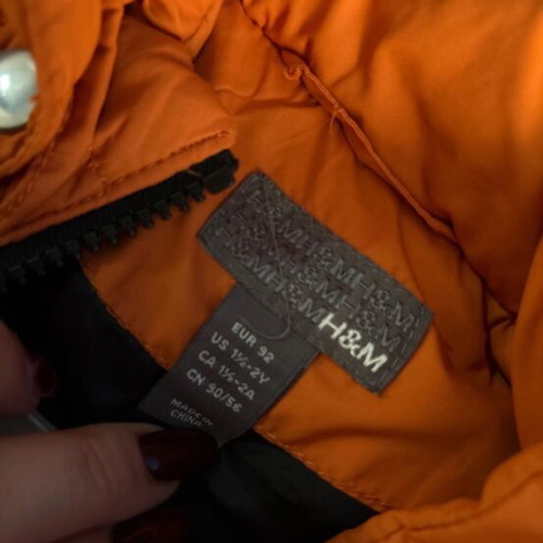 H&M baby boy jacket 24-36 months like new with detachable hood