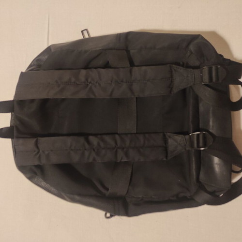 Zara men's backpack used, khaki-black with orange details