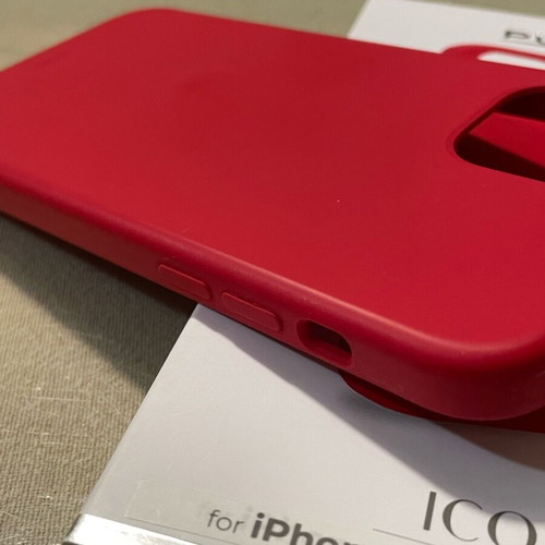 Puro Icon red case for iPhone 12/12 Pro like new