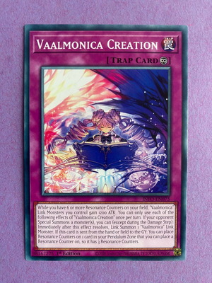 Vaalmonica Creation Yu-Gi-Oh Card like new