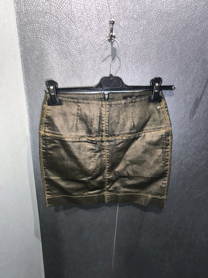 Zara Trafaluc bronze mini skirt like new, size small