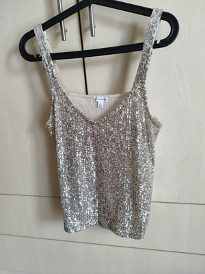 Blouse with silver sequins new, unworn