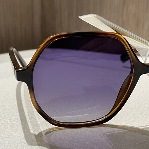 Silac women's tortoiseshell polygonal sunglasses, polarized lenses
