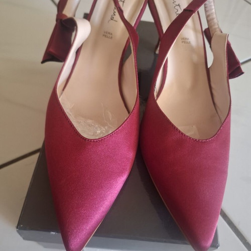 Intrend Max Mara satin low heel shoes size 40 like new, pink