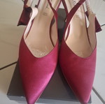 Intrend Max Mara satin low heel shoes size 40 like new, pink