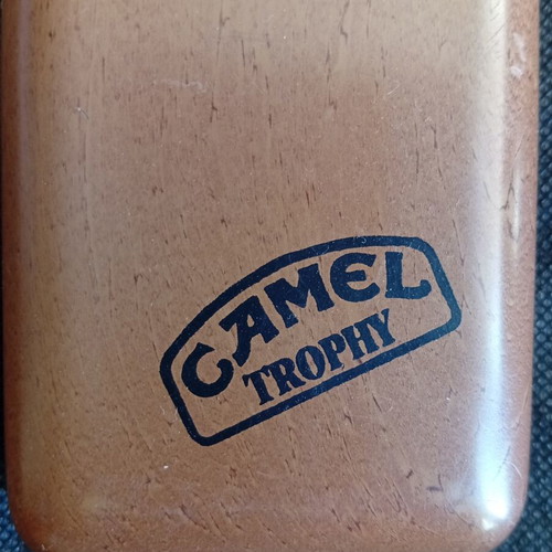 Camel Trophy pen set used vintage with wood-like case