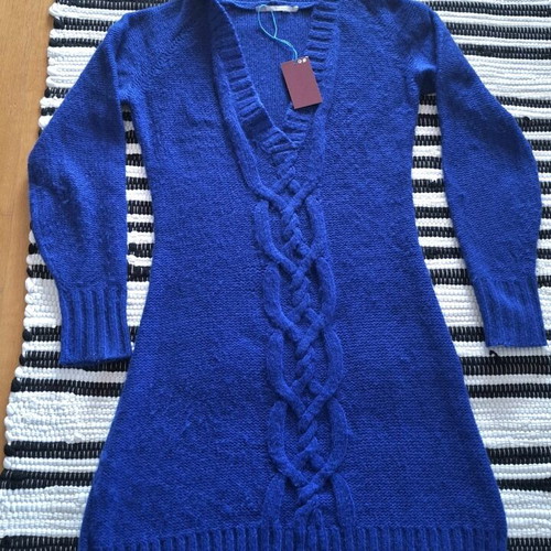 In Wear wool and cashmere sweater with hood, new, blue, size S