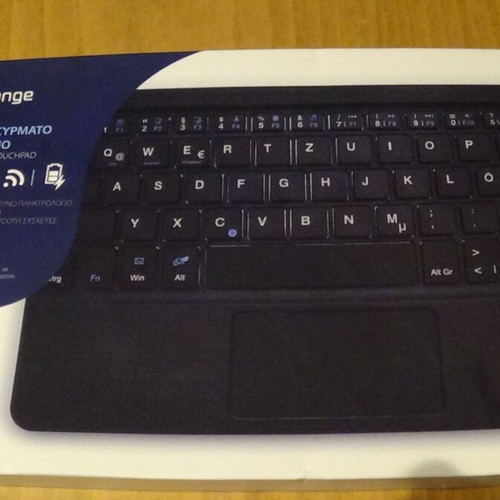 MediaRange MROS130-GR mini ασύρματο Bluetooth πληκτρολόγιο με touchpad καινούριο