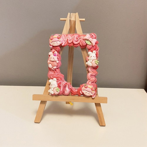 Pink Decoden Toploader decorated, new