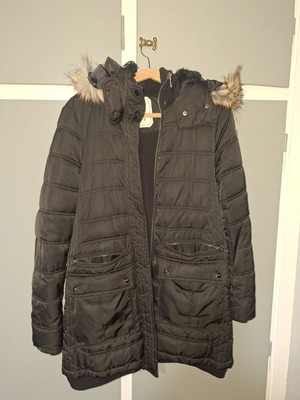 Women's long jacket Pull & Bear like new, black, size M