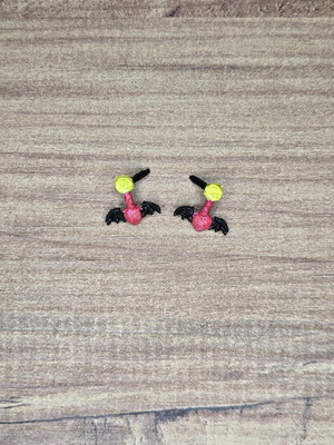 Monster High Forbidden Love Draculaura 3D Printed Earrings
