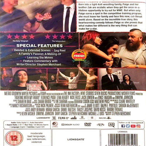 DVD Fighting With My Family καινούργιο, κωμωδία με αγγλικούς υπότιτλους