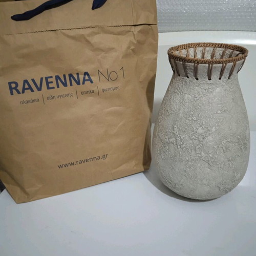 Decorative clay vase new from Ravenna