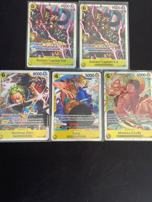 One piece cards καινούργιες, σετ 5 καρτών