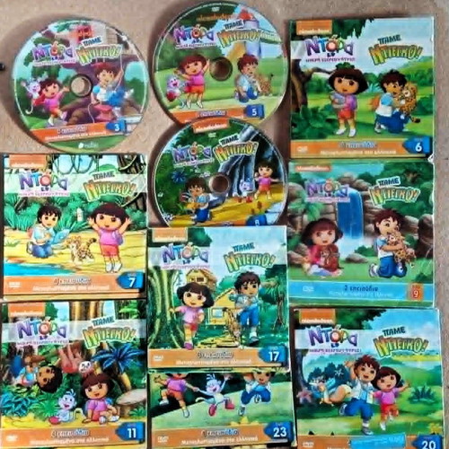 DVD Κινούμενα Η Ντόρα Πάμε Ντιέγκο σαν καινούργιο, πακέτο