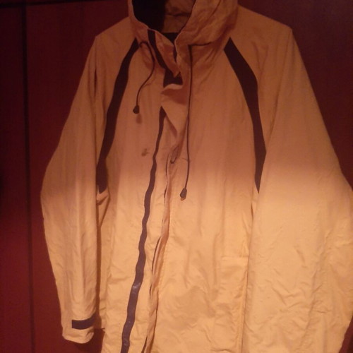 Marine Pool sailing jacket used, men's Small, blue and yellow
