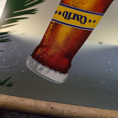 Carib beer promotional mirror like new