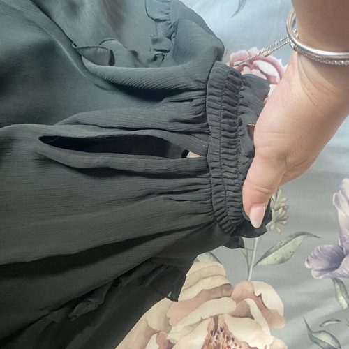 Zara green shirt with front opening, XS