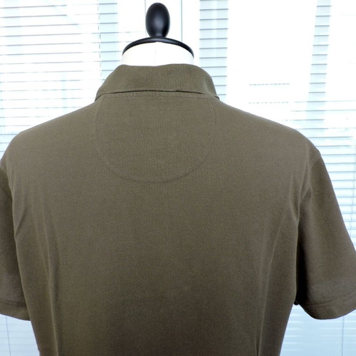 Barbour Khaki Green Polo Shirt, Men's XL
