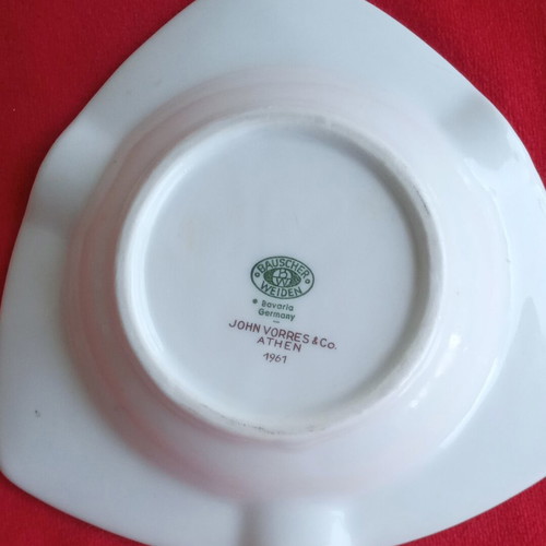 Collectible vintage 1961 ashtray from Xenia Andros hotel like new
