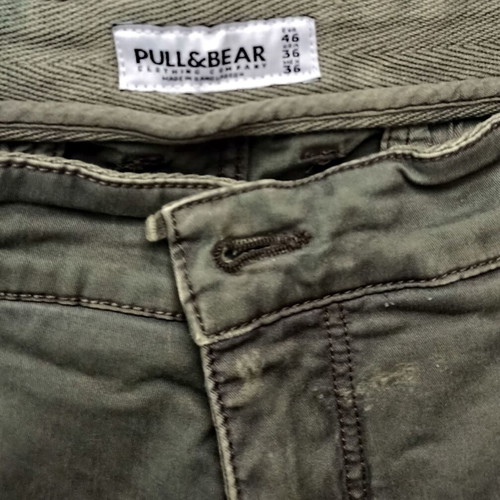 Cargo pants Pop air and Pull n Bear XL like new, blue and green