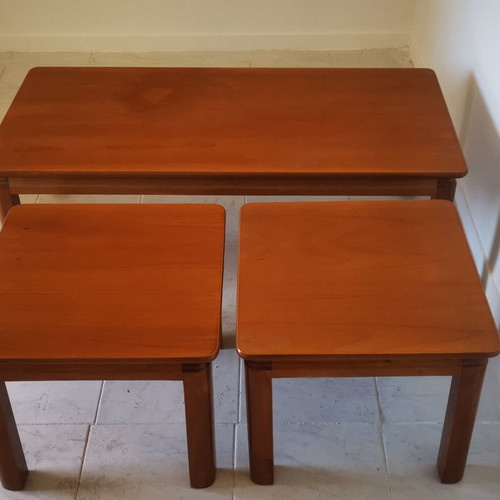 Coffee tables set solid wood like new