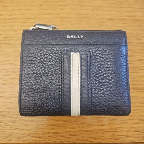 Bally wallet like new, blue, with compartments for bills and cards