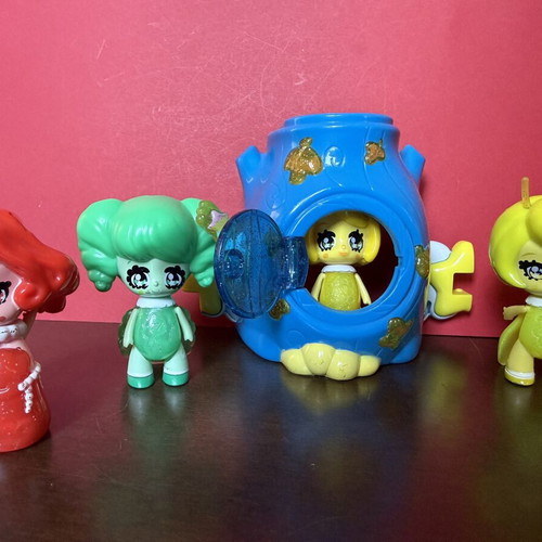Glimmies figures set with Glimhouse like new