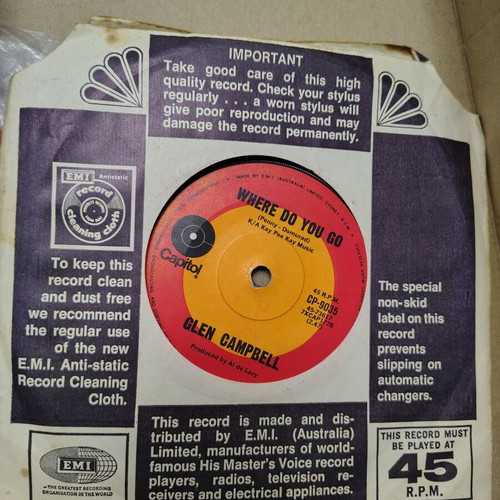 Glen Campbell Honey Come Back 45 RPM vinyl single used, country
