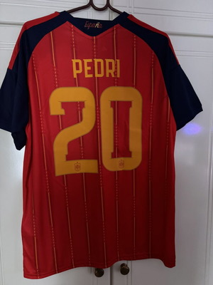 Pedri 2026 Adidas football jersey new, red, XL