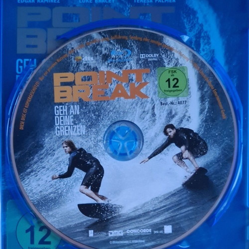 Point Break Blu-ray with German subtitles, action crime