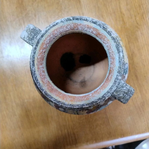 Handmade Vase Amphora from Crete with Minoan Designs, Like New