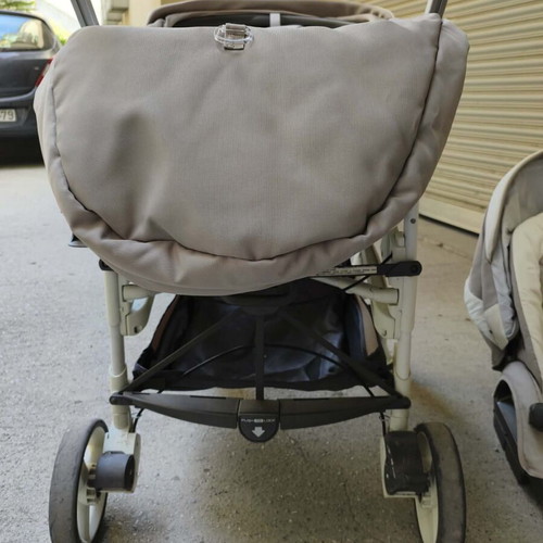 Inglesina Trilogy stroller used with footmuff and bag