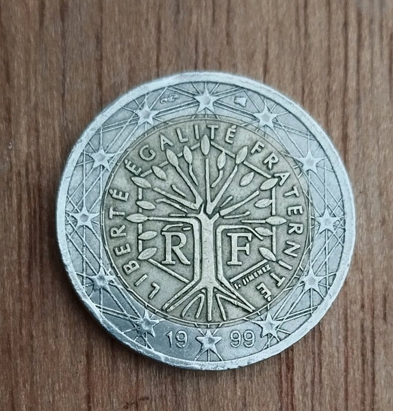 σπάνιο 2€ Γαλλία 1999 the tree of life