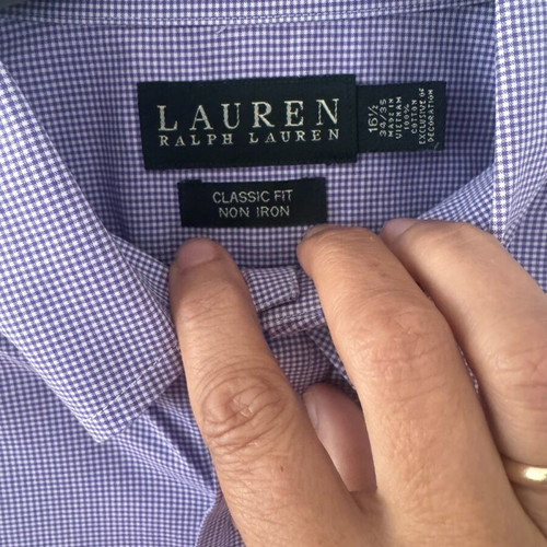 Ralph Lauren shirt without ironing like new