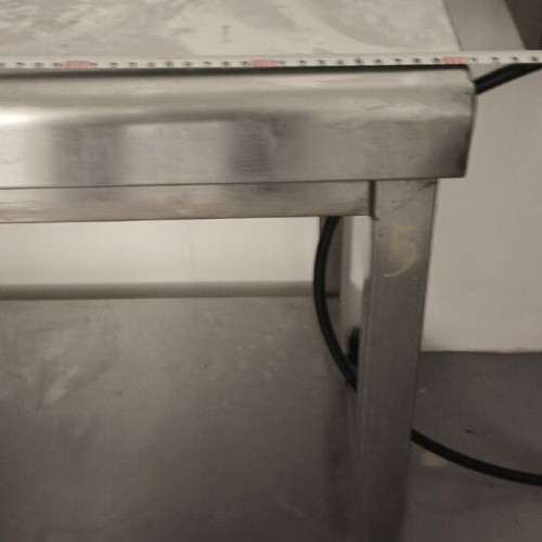 Professional Workbench 1.20x70x85 used, stainless steel with shelf
