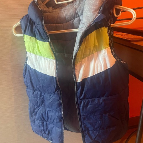 2nd Skin kids sleeveless vest grey blue like new, size 116 cm