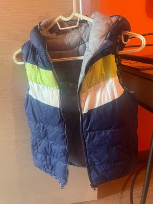 2nd Skin kids sleeveless vest grey blue like new, size 116 cm