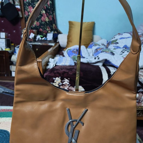 Yves Saint Laurent Mombasa hobo shoulder bag tan leather like new