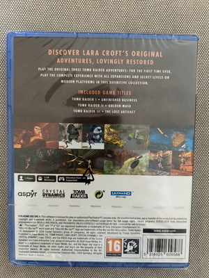 Tomb Raider 1 2 3 Remastered PS5 game, sealed