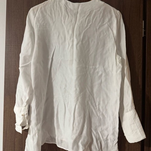 White Mango shirt M with gold detail, lyocell-viscose