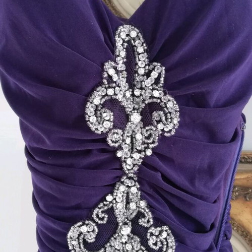 Vintage Modissa Glam evening dress size M like new, purple