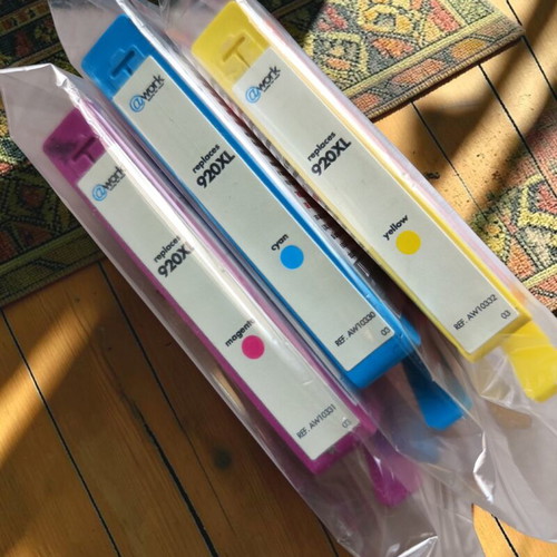 Ink cartridges 920XL set of 3 colors @work new