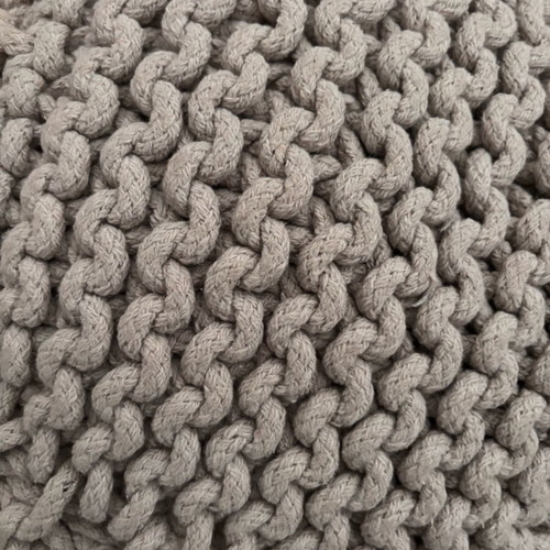 Zara Home knitted pouf set of 2 like new, grey and beige